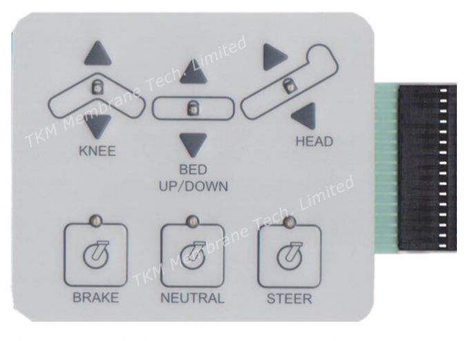 Uso médico tátil de teclado de membrana do multi interruptor do botão da abóbada do metal da cor