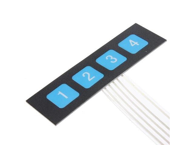 OEM Metal Dome Embossed 4 Buttons Membrane Switches With PINs Keypads