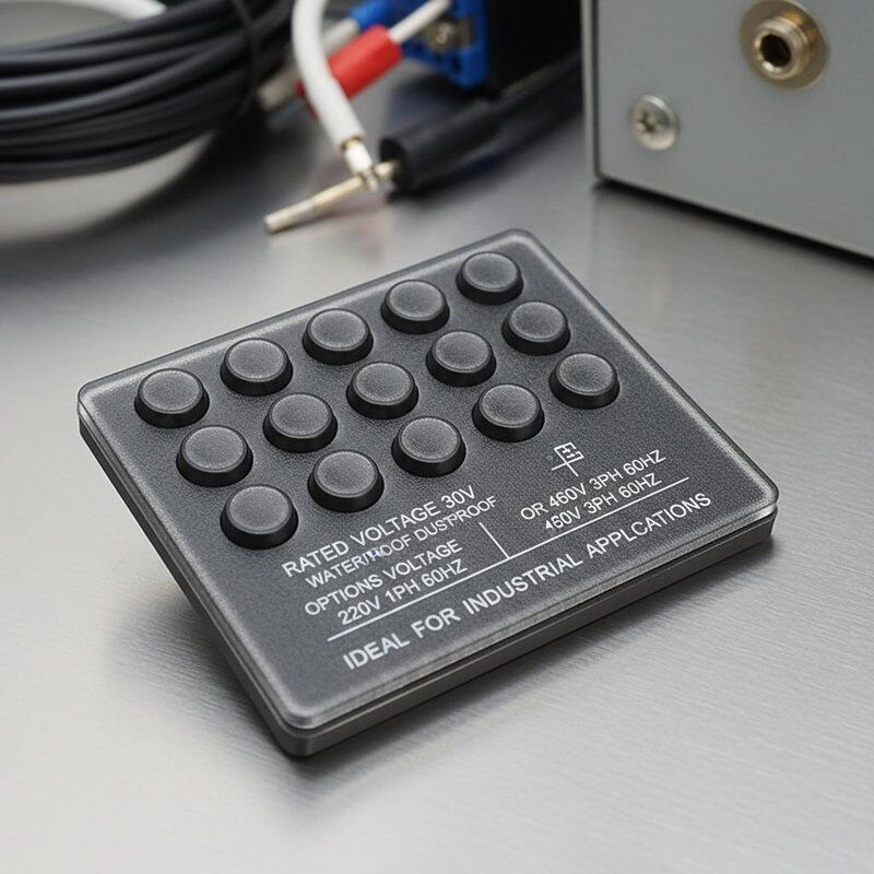 Rated Voltage 30V Flexible Membrane Switch Waterproof Dustproof Options Voltage 220V 1Ph 60Hz Or 460V 3Ph 60Hz Ideal For Industrial Applications