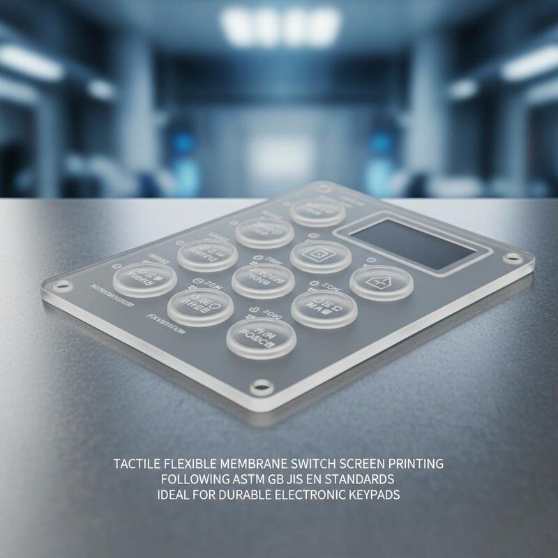 Tactile Flexible Membrane Switch Screen Printing Following ASTM GB JIS EN Standards Ideal for Durable Electronic Keypads