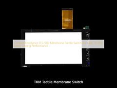Resistência de contato 0,5-10Ω Interruptor tátil de membrana para desempenho de longa duração de -40C a 85C